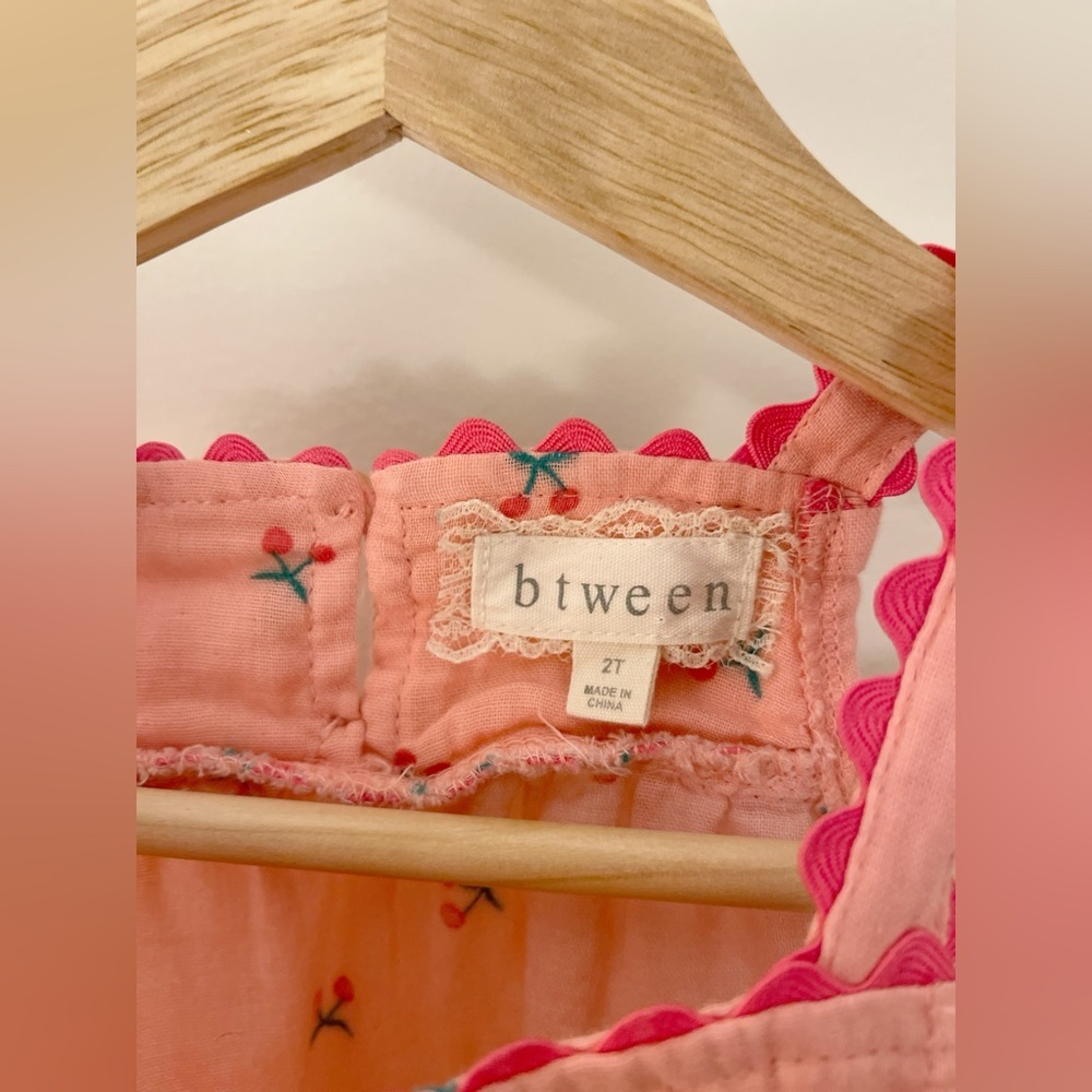 btween Pink top with Cherry Embroidery - Picture 4 of 5